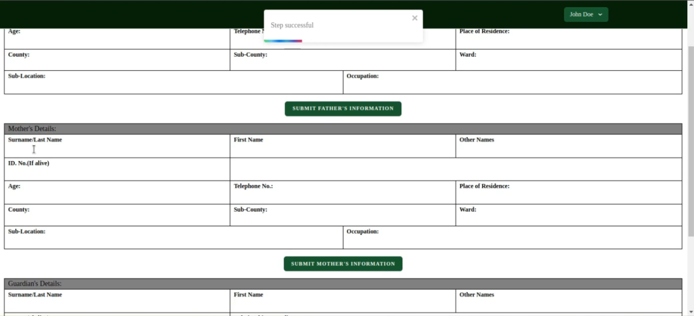 bursary platform screenshot 3